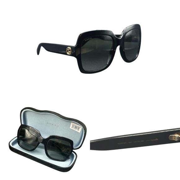 Gucci Accessories - Gucci Oversized Black Sunglasses - GG0036S